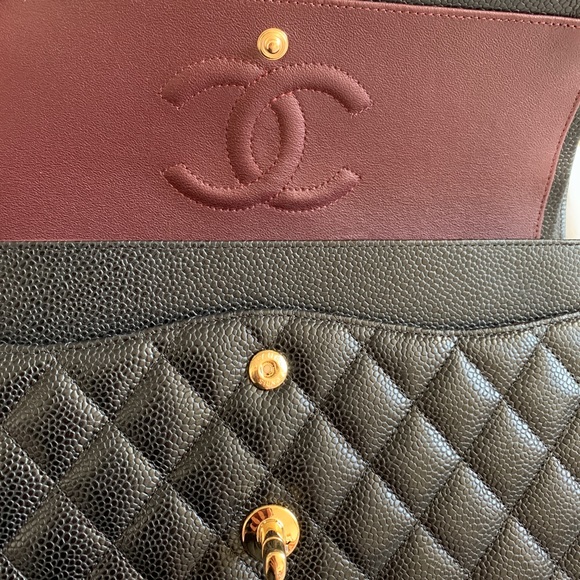 SOLD Chanel classic double flap medium black bag - Picture 2 of 8